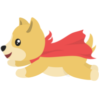 Summer Dog Superhero PNG Illustrations