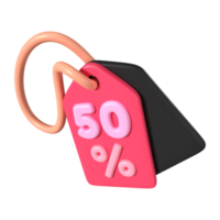 Discount Tag 3D Illustration Icon