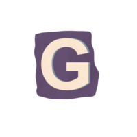 uitknippen brief g png