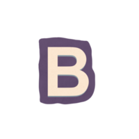 uitknippen brief b png