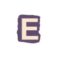 Cutout Letter E png