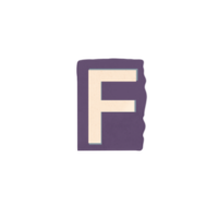 Cutout Letter F png