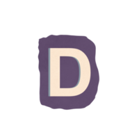 ritagliare lettera d png