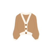 Hand Drawn Cardigan Illustration png