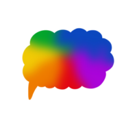 regenboog toespraak bubbel png