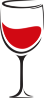 vino logo design modello illustrazione png