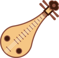 liu qin musik instrument Kina png