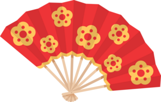 China rojo ventilador png