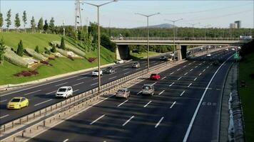 Intercity Straße der Verkehr video