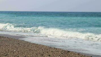 Sea Waves in Antalya Beach video