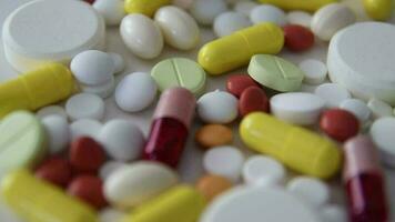 medizinisch Kapsel Tabletten Tablette rotieren Video