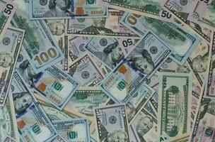 Estados Unidos dólar dinero billetes textura antecedentes foto