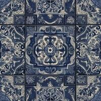 Azulejos pattern, created with photo