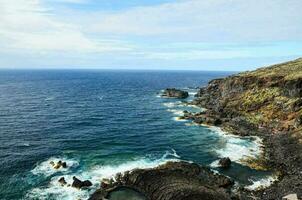 Scenic view of the shore photo