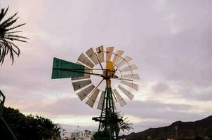 A metal windmill photo