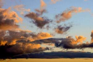 Sky with clouds photo