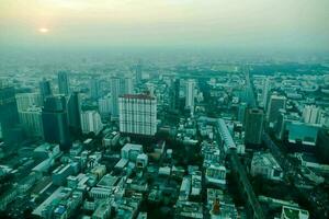 Aerial city view photo