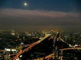 Aerial city view photo