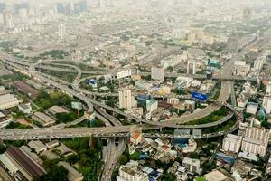 Aerial city view photo