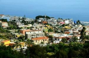 Aerial view of the city photo