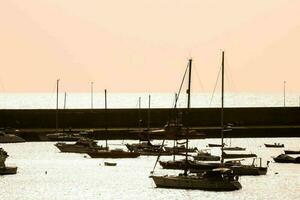 Scenic view of the harbor photo