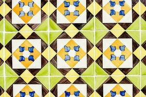 Decorative colorful tiles photo