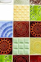 Decorative colorful tiles photo