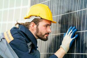 Solar Panels Installation Concept photo