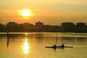 Scenic river view photo