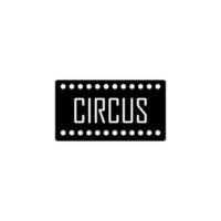 circus sign vector icon illustration