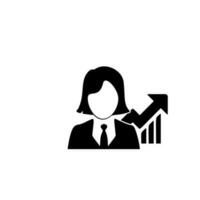 Business Woman avatar vector icon illustration