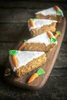 Homemade carrot cake photo