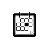 Wall calendar vector icon illustration