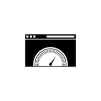 browser, speedometer vector icon illustration