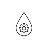 drop of nano particles vector icon illustration