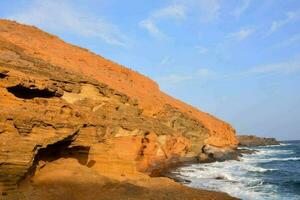 Scenic view of the shore photo