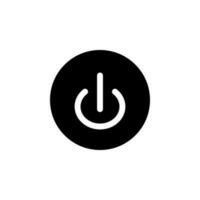 Power button vector icon illustration