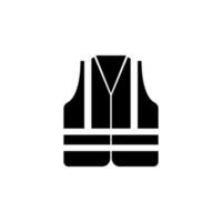 Protective vest vector icon illustration