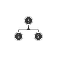 scheme with money vector icon illustration