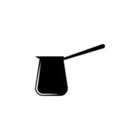 old coffee maker vector icon illustration