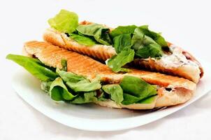 Sandwich with ham photo