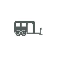 Trailer vector icon illustration