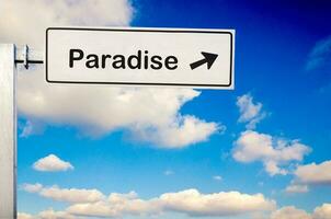 Paradise way sign photo