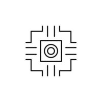 nano chip vector icon illustration