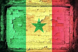 Senegal flag background photo