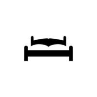 bed furniture vector icon illustration