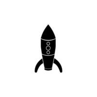 spacecraft toy vector icon illustration