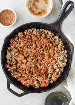 taco relleno conchas foto