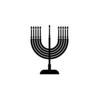 Jewish candles vector icon illustration