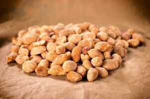 Rosted salted peanuts photo